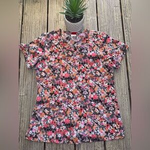 Women's Dickies Scrub Top - Sun Floral, size Medium